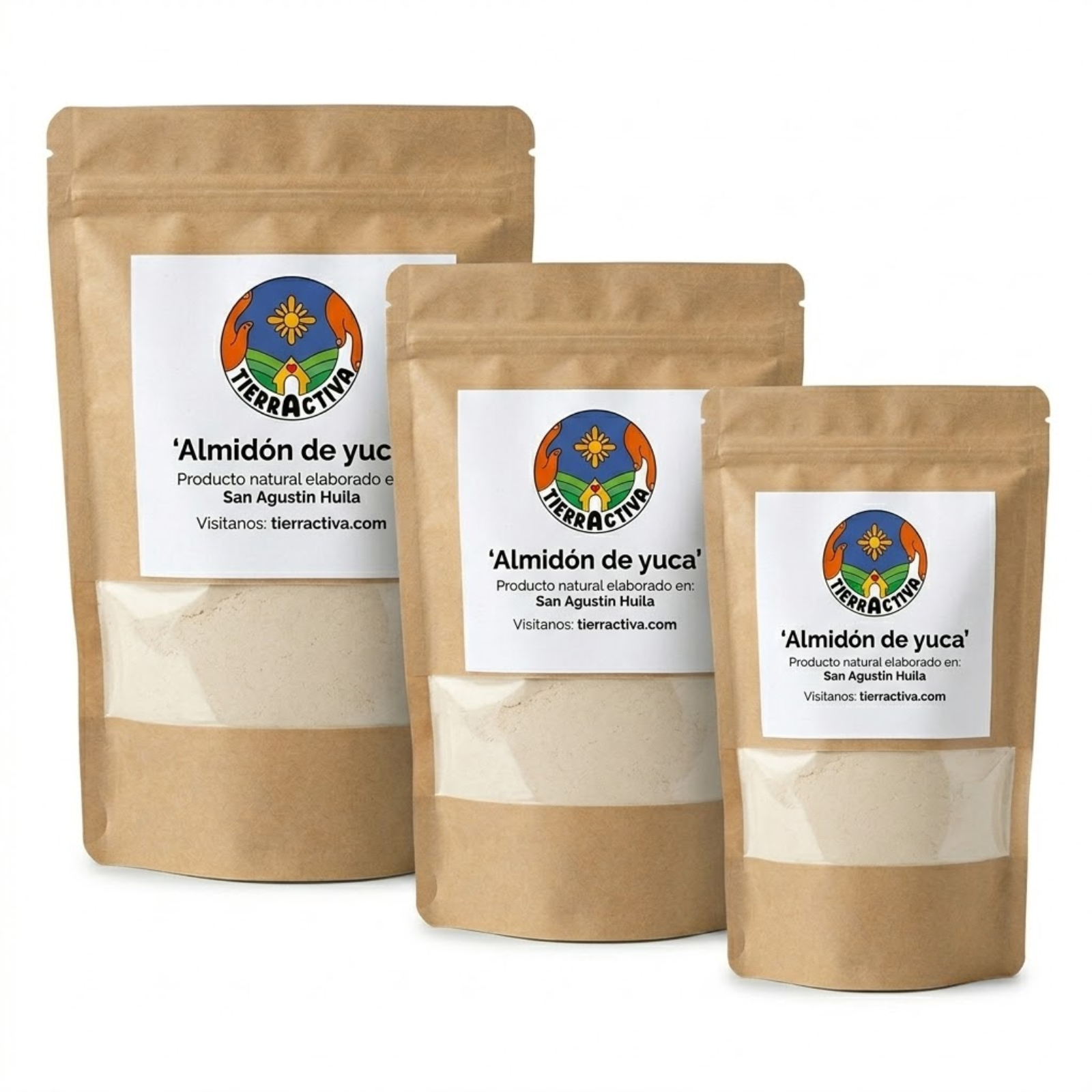 Almidón de yuca orgánico sin gluten