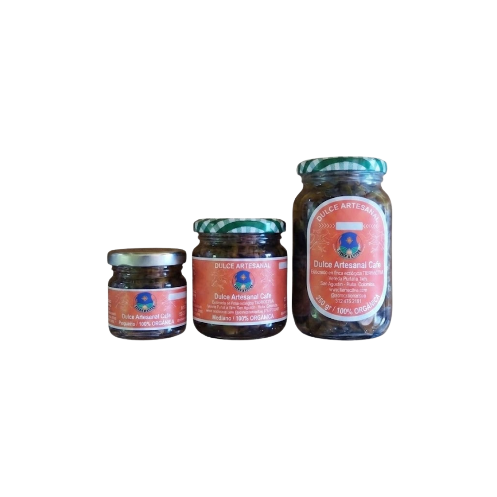 Dulce artesanal de cereza de café orgánico