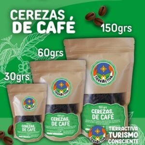 Cerezas de café deshidratadas con finas hierbas