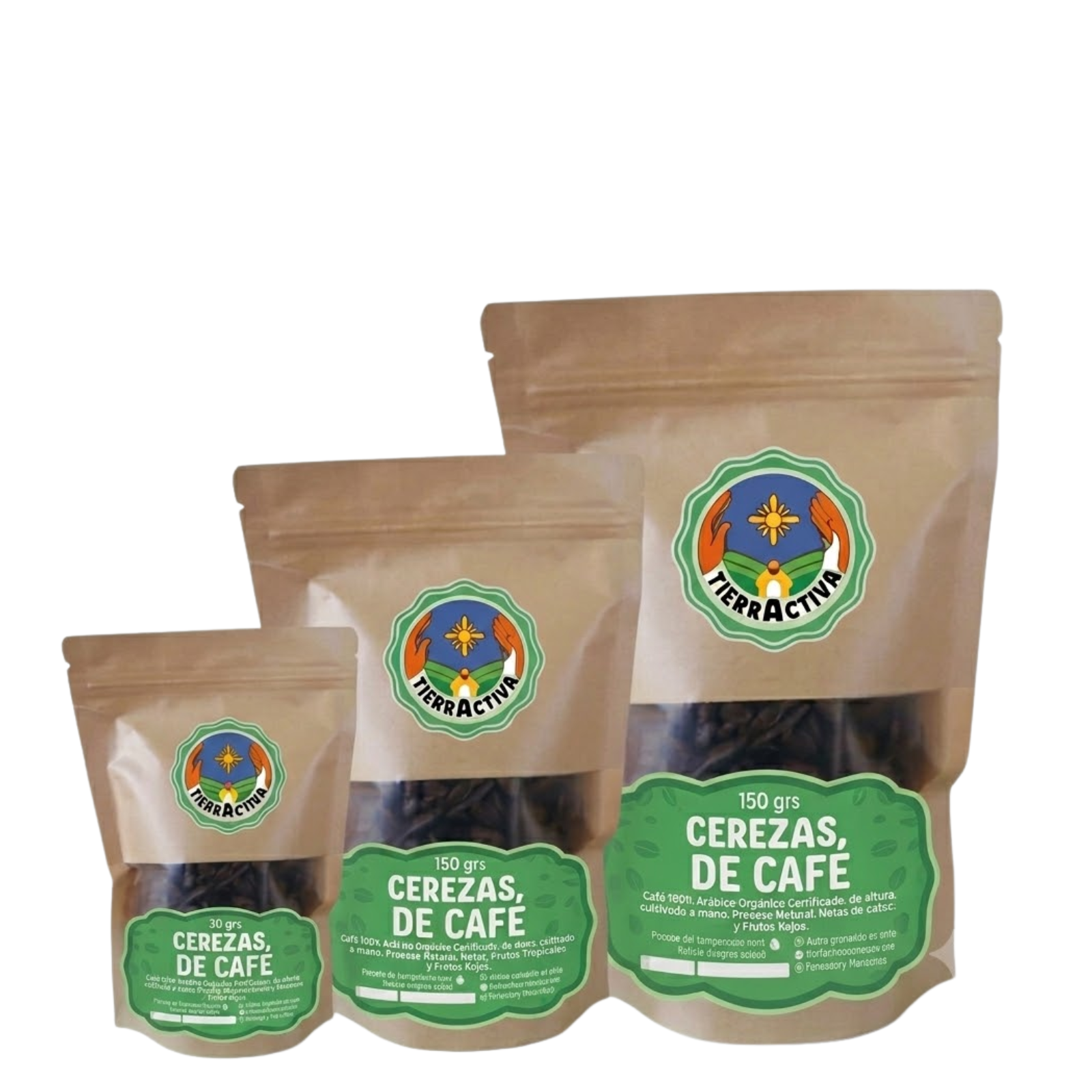 Cerezas de café deshidratadas con finas hierbas