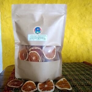 Naranja deshidratada en rodajas