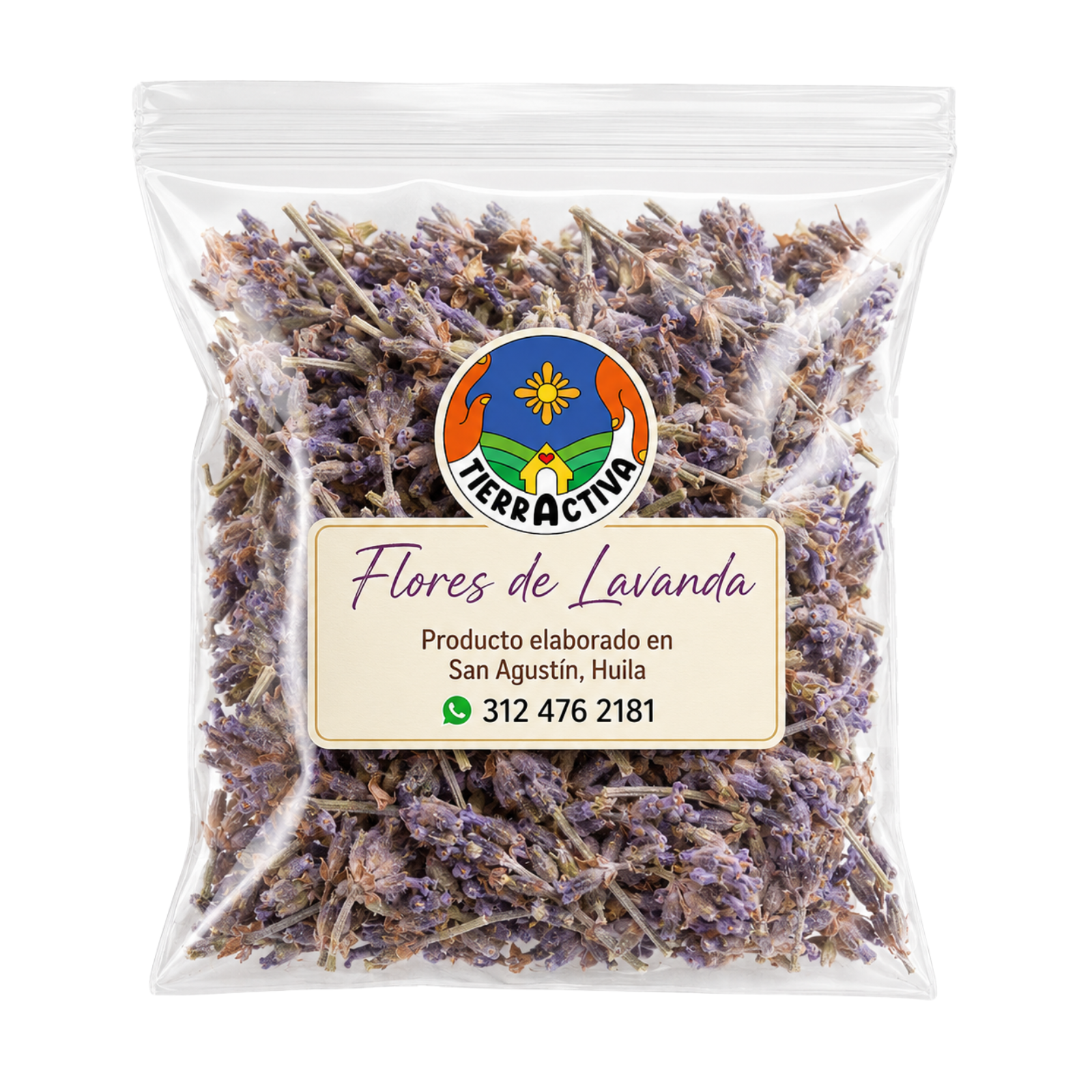 Flores de lavanda deshidratadas